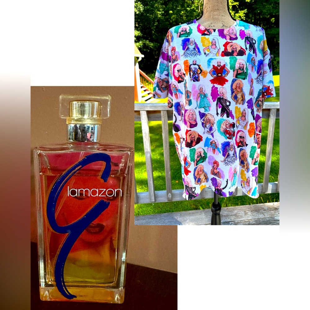 RUPAUL Glamazon Ultra Rare Collectible limited edition 3.4oz perfume & T-Shirt